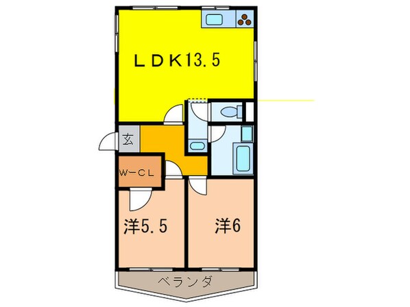 サウス宝塚の物件間取画像